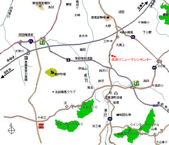 成田リニュー地図